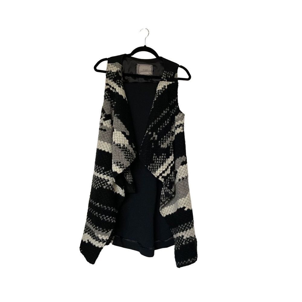 Anthropologie Guest Editor Wool Aztec Waterfall Vest
